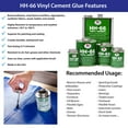 HH 66 Super Strong Waterproof PVC Vinyl Cement Glue, 8 Oz