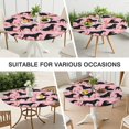 thumbnail image 7 of Rottweiler Dogs with Pioneer Flower Round Fitted Tablecloth with Elastic Edge,Dining Table Cover Waterproof,Outdoor Round Tablecloth for Camping,Dining,Indoor and Outdoor, 7 of 7