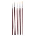 thumbnail image 3 of 7Pcs Artist Paint Brushes Fine Tip for Intricate Detailing Nylon Wood, 3 of 9