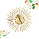 thumbnail image 2 of Reloj de pared moderno y silencioso con diamantes de metal, ideal para sala de estar, dormitorio y oficina (dorado)., 2 of 6