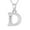 D, variant on Jewelry VerPetridure Women Gift 26 English Letter Name Chain Pendant Necklaces Jewelry