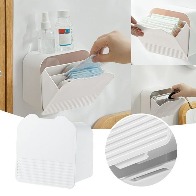 Wall Mounted Toilet Sanitary Napkin Storage Toilet Makeup Remover Storage Bathroom Storage Bathroom Rugs Bathroom Storage Bathroom Shelves Bathroom Can Bathroom Set Bathroom Organizer Countertop
