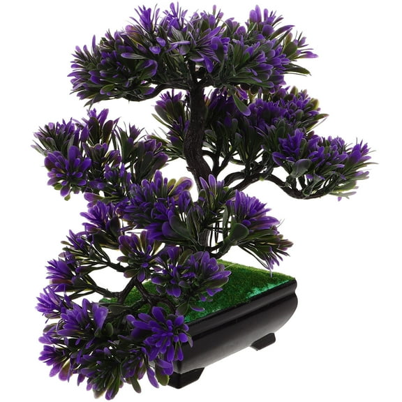 HOMEMAXS  Bonsai Tree Juniper Faux Simulated Welcoming Pine Potted Plant