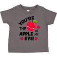 thumbnail image 3 of Inktastic Youre the Apple of My Eye Valentine Pun with Cute Apple Boys or Girls Toddler T-Shirt, 3 of 5