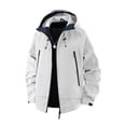 thumbnail image 4 of Tqyyweavej Mens Rain Jacket Waterproof Windproof Outdoor Raincoat with Zip Pocekts Hooded Drawstring Windbreaker for Hiking, Cycling, Fishing, 4 of 10