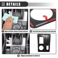 thumbnail image 4 of Unique Bargains Central Control Gear Shift Panel Cover Trim for Mitsubishi ABS Carbon Fiber Pattern Black, 4 of 7