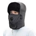thumbnail image 1 of Guardurnaity Sombrero de soldado de piel sintética con orejeras, sombreros de invierno para hombre, sombreros de invierno para hombre, gorras de Sombreros do, 1 of 6