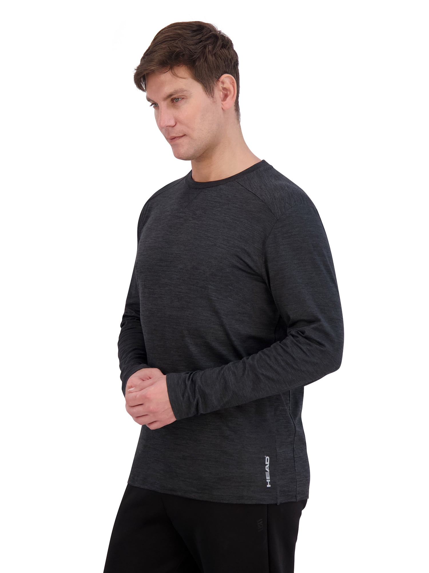 HEAD Men's Tennis & Pickleball Guard Crew Long Sleeve Shirt, Sizes S-XL