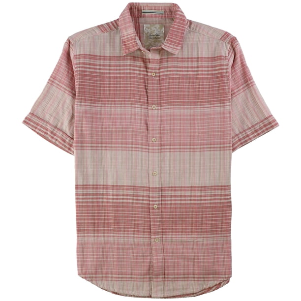 Camisa a cuadros Tasso Elba Hombre Cruzada Rosa Mediano
