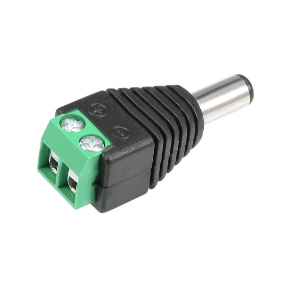 Male 5.5x2.1mm DC Power Jack Adapter Terminal Connector for CCTV Security Camera