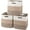 Gradient Brown, variant on 13 Kallax Inch Cube Storage Bins, 3-Pack Cotton Rope Woven Baskets for Organizing, Kallax Insert Storage Baskets for Shelves, Baby Nursery, Closet Organizer, 13*13*12.6IN, Pink & White