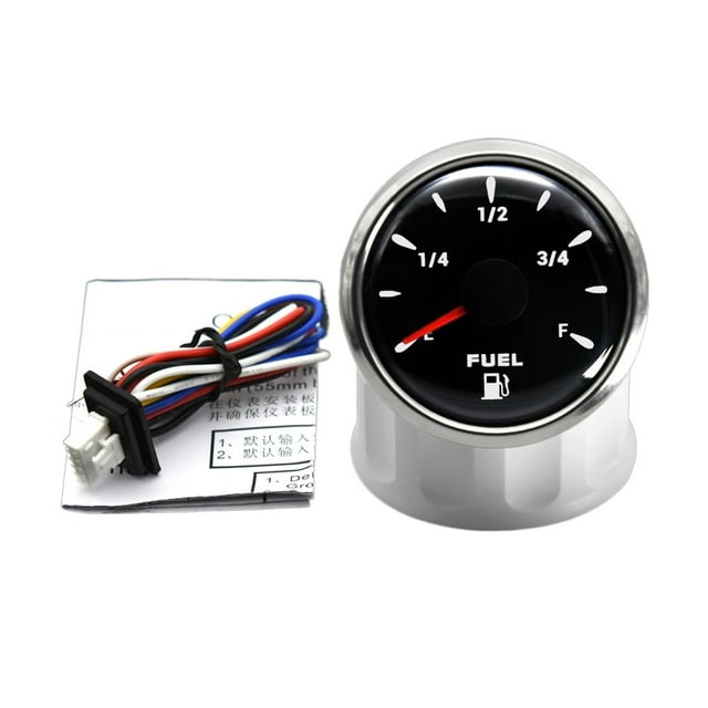 Universal Gas Fuel Level Gauge Analogue 7 Color LED Car Boat 240-33ohm For Stainless Steel Fuel Level Sensor Waterproof ,Easy to Install