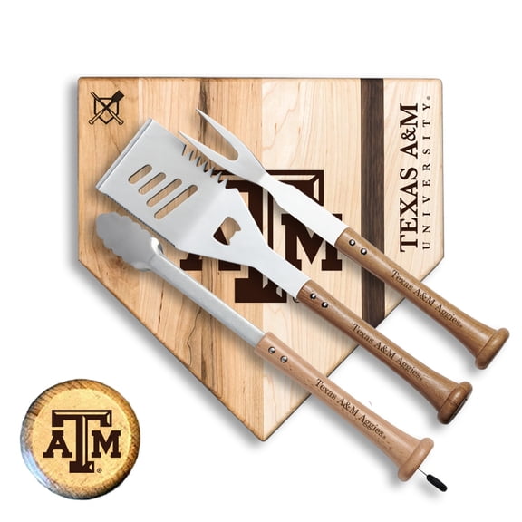 Baseball BBQ  Texas A&M Aggies 12" Silver Slugger Combo Set