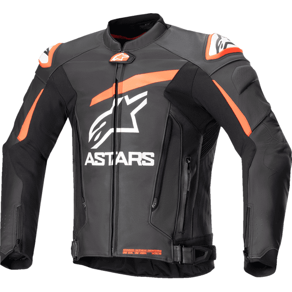 ALPINESTARS GP Plus R v4 Leather Jacket - Black/Red Fluo/White - US 44 / EU 54 3100524-1321-54