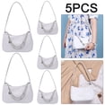 thumbnail image 1 of Mini Bolso PU para Mujer 5 Uds. Con Cadena Mariposa blanco, 1 of 9