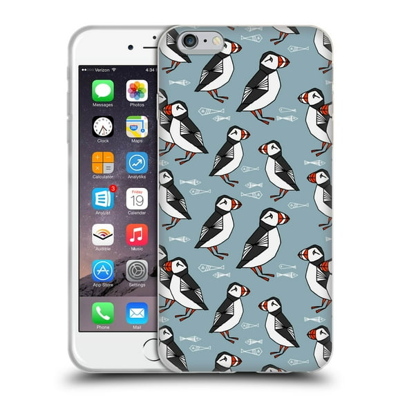 Head Case Designs Officially Licensed Andrea Lauren Design Birds Puffins Soft Gel Case Compatible with Apple iPhone 6 Plus / iPhone 6s Plus