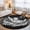 Black, White, Gray, variant on Round Rugs 4Ft, Black White Mountains Round Area Rug Washable Indoor Throw Carpet, Silhouettes Forest Moon Soft Non Slip Circle Rug for Kitchen Nursery Room Home Decor Aesthetic