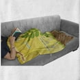 thumbnail image 6 of Educational Soft Flannel Fleece Blanket, Cartoon Photosynthesis Oxygen Carbon Dioxide Sunlight and Water, Cozy Plush for Indoor and Outdoor Use, 60" x 80", Earth Yellow Green Umber, by Ambesonne, 6 of 6