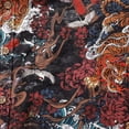 thumbnail image 3 of YIUME Men's Hawaiian Shirt Tiger in the Mist 1950s Vintage Cotton Short Sleeve Aloha Shirt, 3 of 9