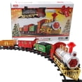 thumbnail image 1 of Juego de tren navideño de 12 piezas con trenes a batería: adornos para árboles de Navidad, adornos para mesas y regalos para niños, 1 of 4