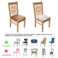 thumbnail image 5 of Pioneer Flower Seat Covers for Dining Room Chairs Set Of 4,Stretch Printed Washable Chair Seat Cover with Elastic Ties and Button,Removable Waterproof Couch Cushion Covers, 5 of 6