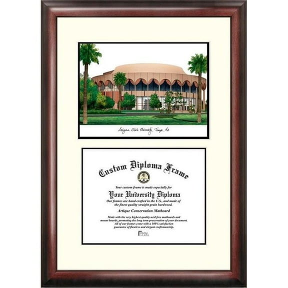 Campus Images AZ994V-1185 8.5 x 11 in. Arizona State University Scholar Diploma Satin Mahogany Frame