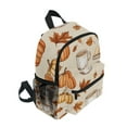 thumbnail image 2 of FORMRS School Backpack with Front Zippered Pocket 12" Student Travel Daypack, Fall Mug Pattern, 2 of 6