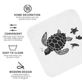 thumbnail image 4 of Bingfone Vintage Family Of Sea Turtles Leather Drinks Coasters with Set of 6,Suitable for Home Kitchen,Coffee Cup Coasters Home Gift, 4 of 9