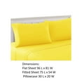 thumbnail image 3 of Bezons 4 Piece Full Size Microfiber Sheet Set The Urban Port, Yellow, 3 of 3