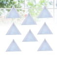 thumbnail image 1 of HAMPPLIES Jewelry Tray Dish 24Pcs White Plastic Triangular Plates for Rhinestone and Bead Sorting, 1 of 8
