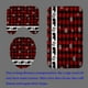 thumbnail image 4 of Juego de 4 cortinas de ducha navideñas, diseño de búfalo rojo y negro, con diseño de gnomo, pájaro cardenal, corona navideña, decoración rústica de casa de campo, cortina de ducha de tela, 4 of 7