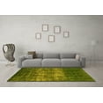 thumbnail image 3 of Ahgly Company Indoor Square Oriental Yellow Industrial Area Rugs, 5' Square, 3 of 4