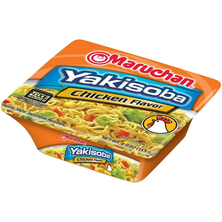 maru◎出品 Generic Yakisoba Chicken Flavor Noodles 4 oz Microwaveable