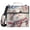 White Cat with American Flag, variant on Haosy 3 Ring Zipper Binder with Shoulder Strap Waterproof Trapper Keeper 2 Inch D-Ring 500 Sheets Capacity, White Cat with American Flag