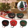 thumbnail image 3 of Dengmore Christmas Tree Storage Bag Xmas Tree Cover Round Single-layer Storage Bag Fits Up to 35.43×7.8 inches Christmas Wreath Cover Protects Against Dust Insect Moisture, 3 of 4