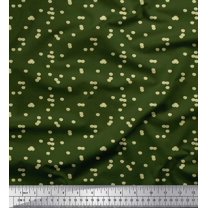 Soimoi Cotton Cambric Fabric Kiwi Shirting Print Sewing Fabric Yard 42 Inch Wide