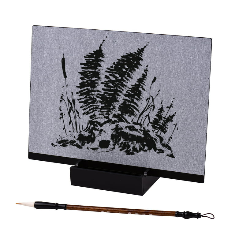  water artist board Buddha Painting Board with 3 Water Brushes  Pen, Meditation Repeatable Board Zen Magic Painting Board, Paint with Water  : Arts, Crafts & Sewing