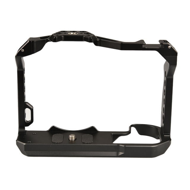 Seitruly Accesorios para jaula de cámara, marco estabilizador protector de aleación de aluminio con placa base de plataforma de vídeo, soporte de Accesorios de cámara y óptica