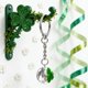 thumbnail image 4 of 1 llavero de trébol de la suerte con forma de trébol de cuatro hojas, colgante de bola de cristal, para el Día de San Patricio, regalo de Pascua, bolsa de regalo, regalo de cumpleaños, fiesta, colgant, 4 of 7