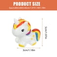 thumbnail image 2 of 2pcs Mini Unicorns Bonsai Miniature Animals Figurines Garden Unicorn Models, 2 of 7