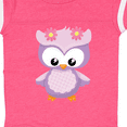 thumbnail image 4 of Inktastic Cute Pink and Purple Owl Girls Baby Bodysuit, 4 of 5