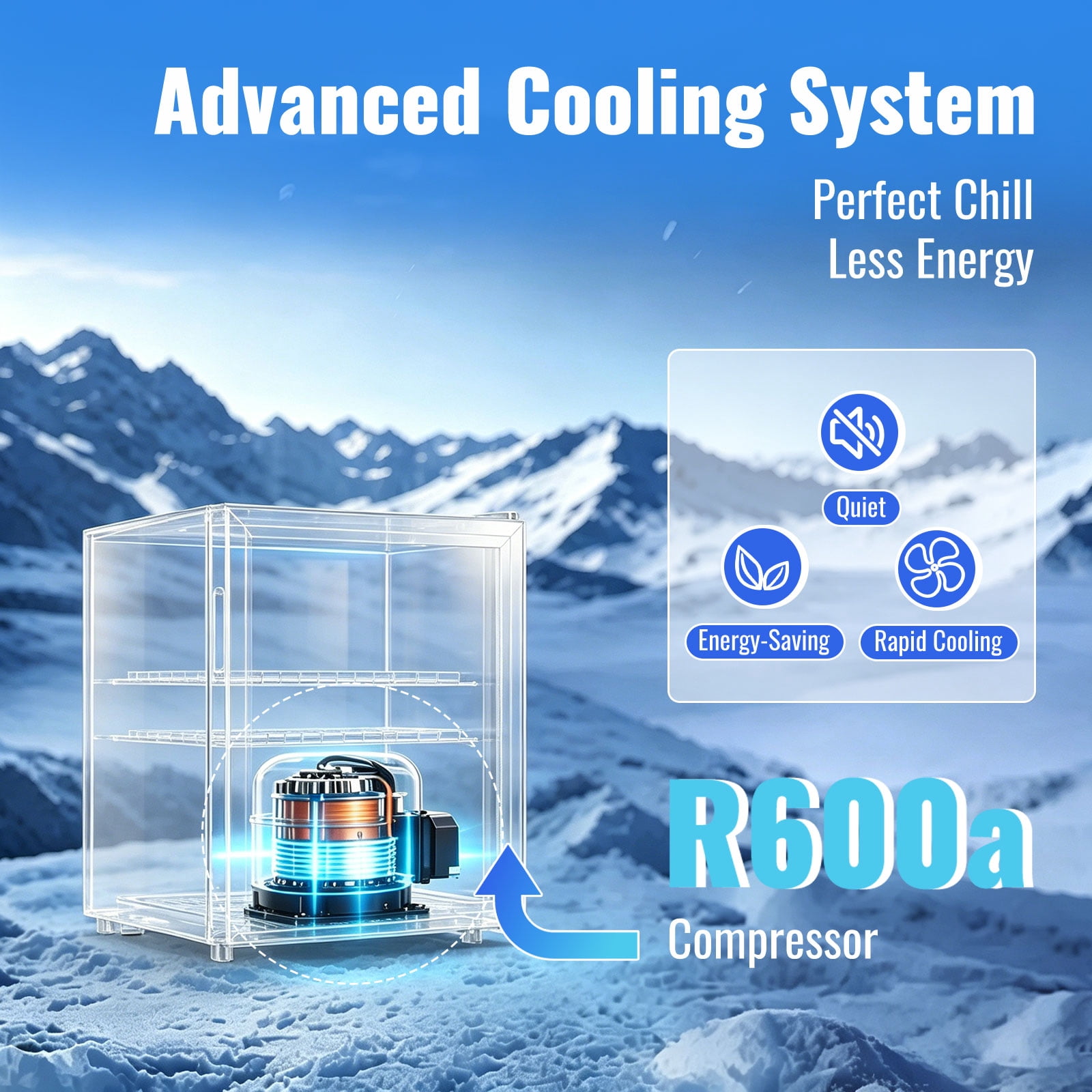 WANAI 88 Can Beverage Fridge & Cooler Small Mini Fridge Glass Door for Soda Beer or Wine for Home&Bar