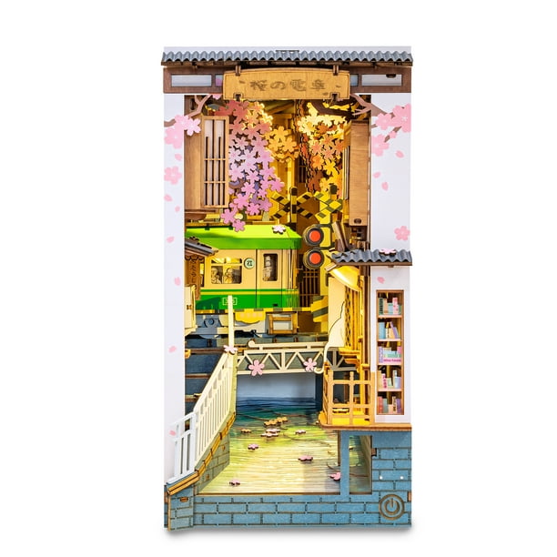 Robotime Sakura densya 3D puzzle en bois bricolage maison de
