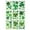 Green, variant on St. Patrick's Day Window Clings, Reusable Shamrock Stickers, Removable Glass Wall Decor for Spring(Green)