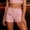 Pink, variant on Laipiong High Waist Shorts Women Sequin Fashionable Glitter Party Clubwear Evening Casual Summer Bottoms