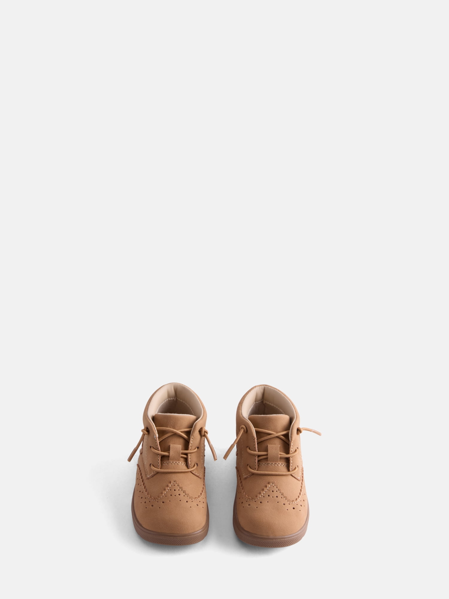 Wonder Nation Infant Boys' Faux Suede Brogue Booties