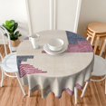 thumbnail image 5 of ZUMAS pink flower Round Tablecloths Are Soft And Comfortable, Re-Washable, Suitable For Cafes, Buffets, Picnics, Weddings And Parties., 5 of 7