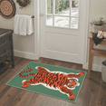 thumbnail image 5 of GENIMO 5'x7' Area Rug for Living Room, Washable Non Slip Soft Tiger Print Rug for Bedroom Dining Room Home Office, Moss Terracotta, 5 of 7