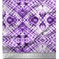 thumbnail image 1 of Soimoi Purple Cotton Duck Fabric Animals Tie-Dye Printed Craft Fabric by The Yard 44 Inch Wide, 1 of 3