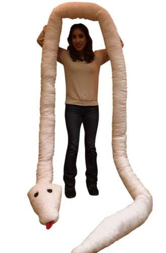 pink stuffed snake